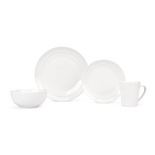 Le Bonne Table by Crown Baccara - Vajilla de Porcelana, de 16 piezas, 4 personas