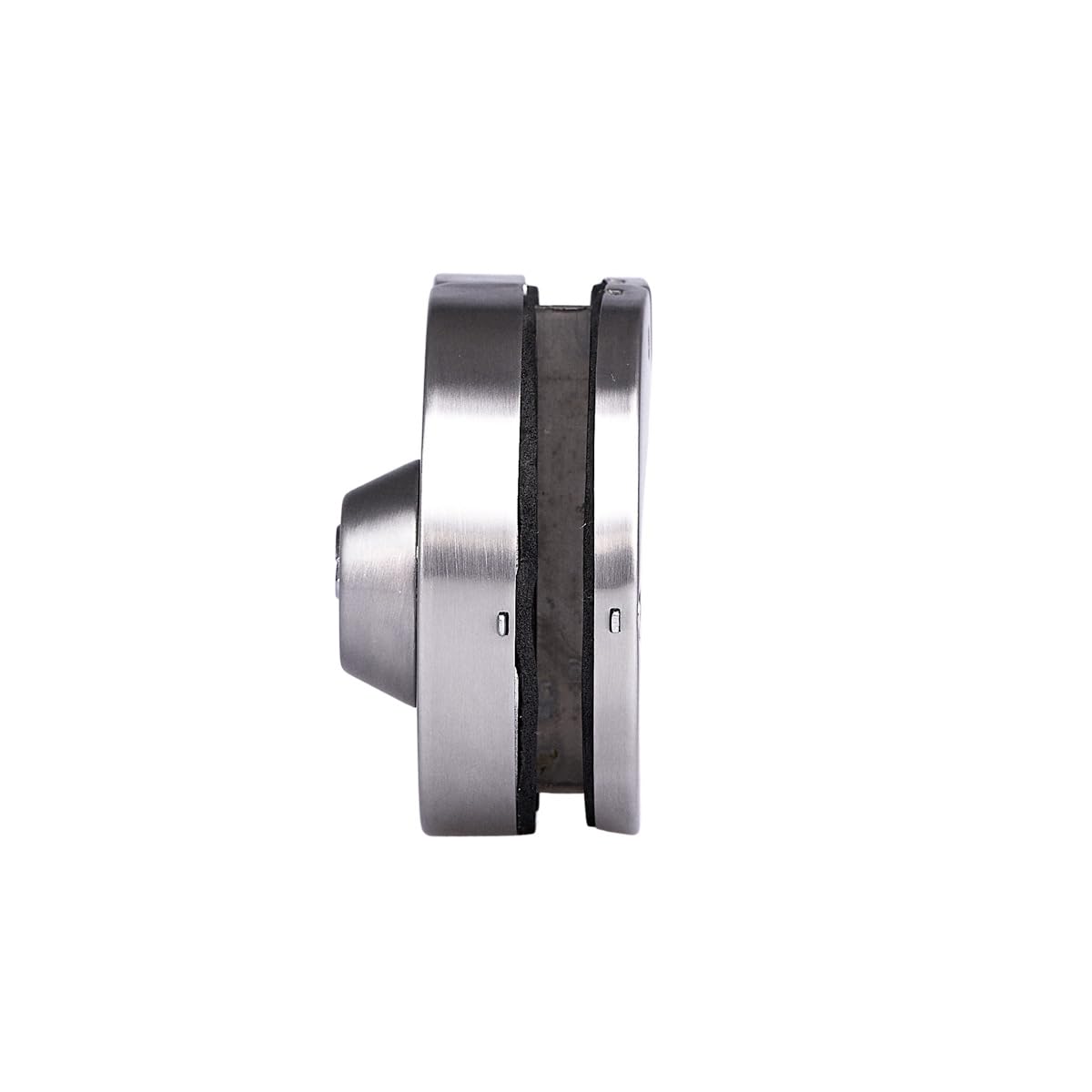 Brüken MX6405 Chapa para Puerta de Cristal Acero Inoxidable Brk570, Plata