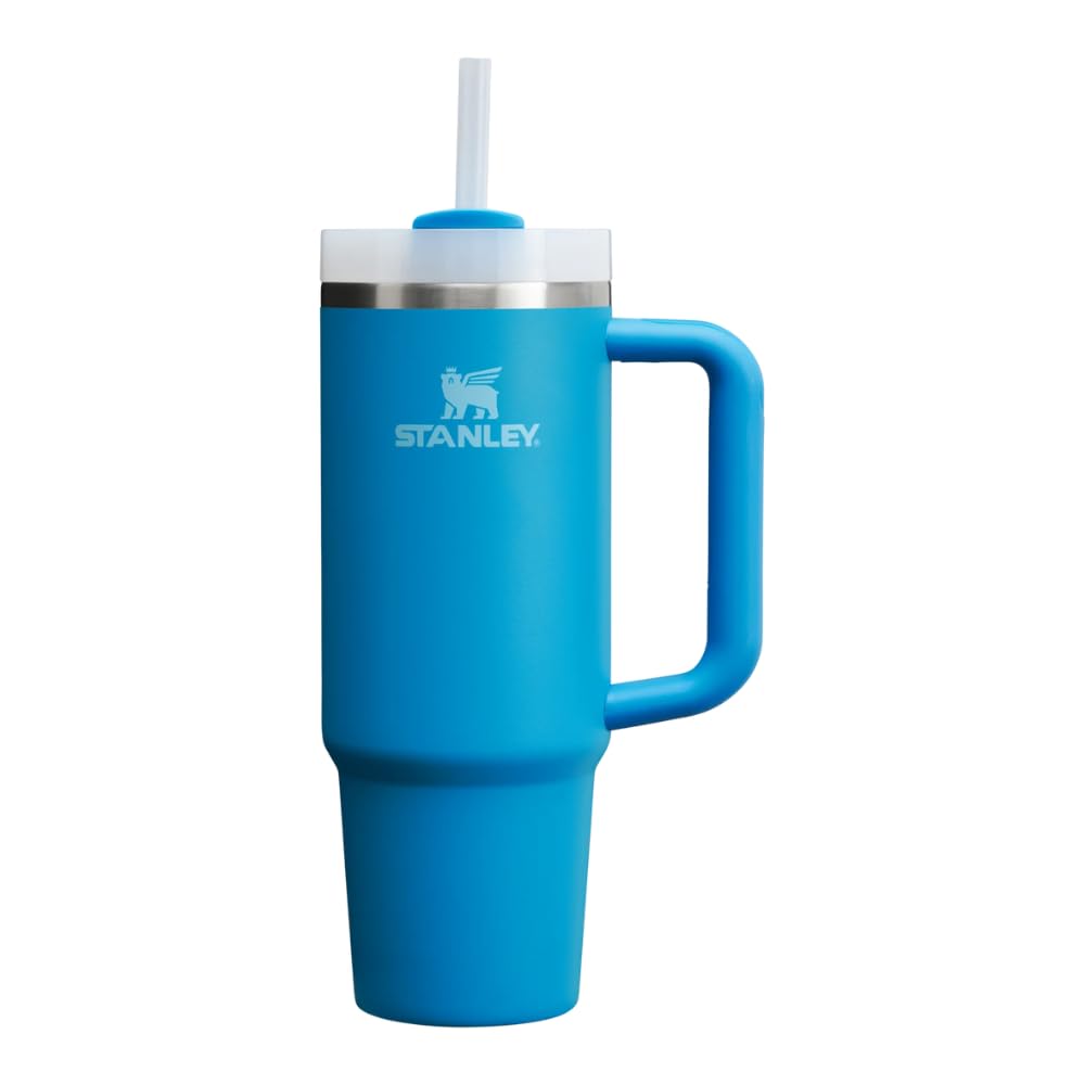Stanley Quencher FlowState 887 ml Termo con Popote, Acero Inoxidable - Azure