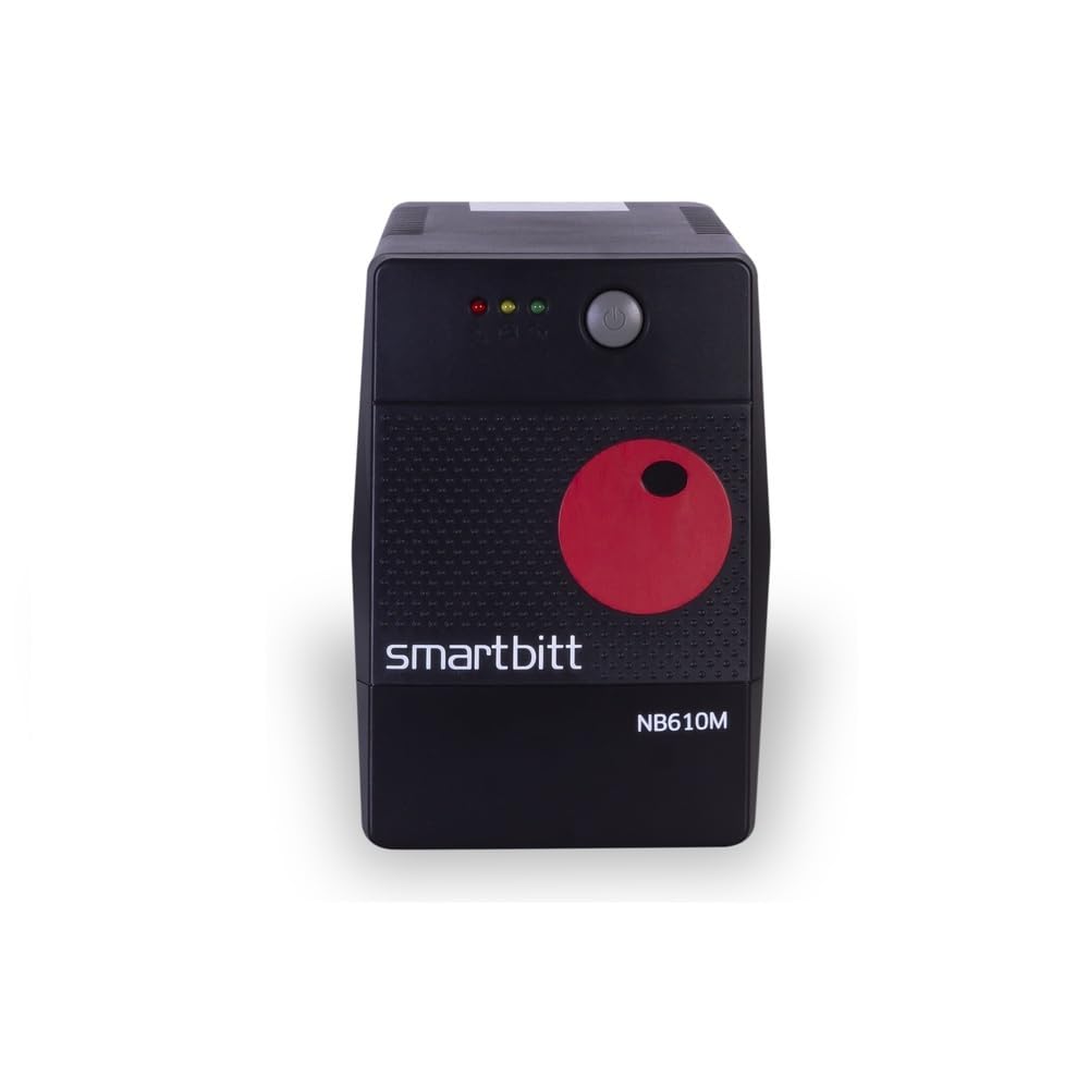 Smartbitt No Break Interactivo de 610 VA / 305 W con 4 Contactos, Negro, SBNB610M