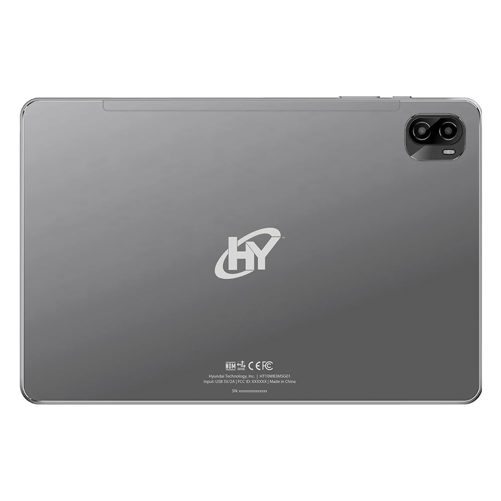 HYUNDAI HyTab Plus 10.1” HD, Octacore | 4GB | 128GB | Android 15 | Metal - Incluye Stylus Pen, audífonos