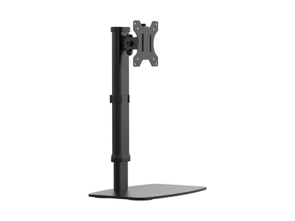Monoprice Free Standing Single Monitor Desk Mount for Monitors Up to 27 Inches, Easy Height Adjustable, Workstream Collection, Negro