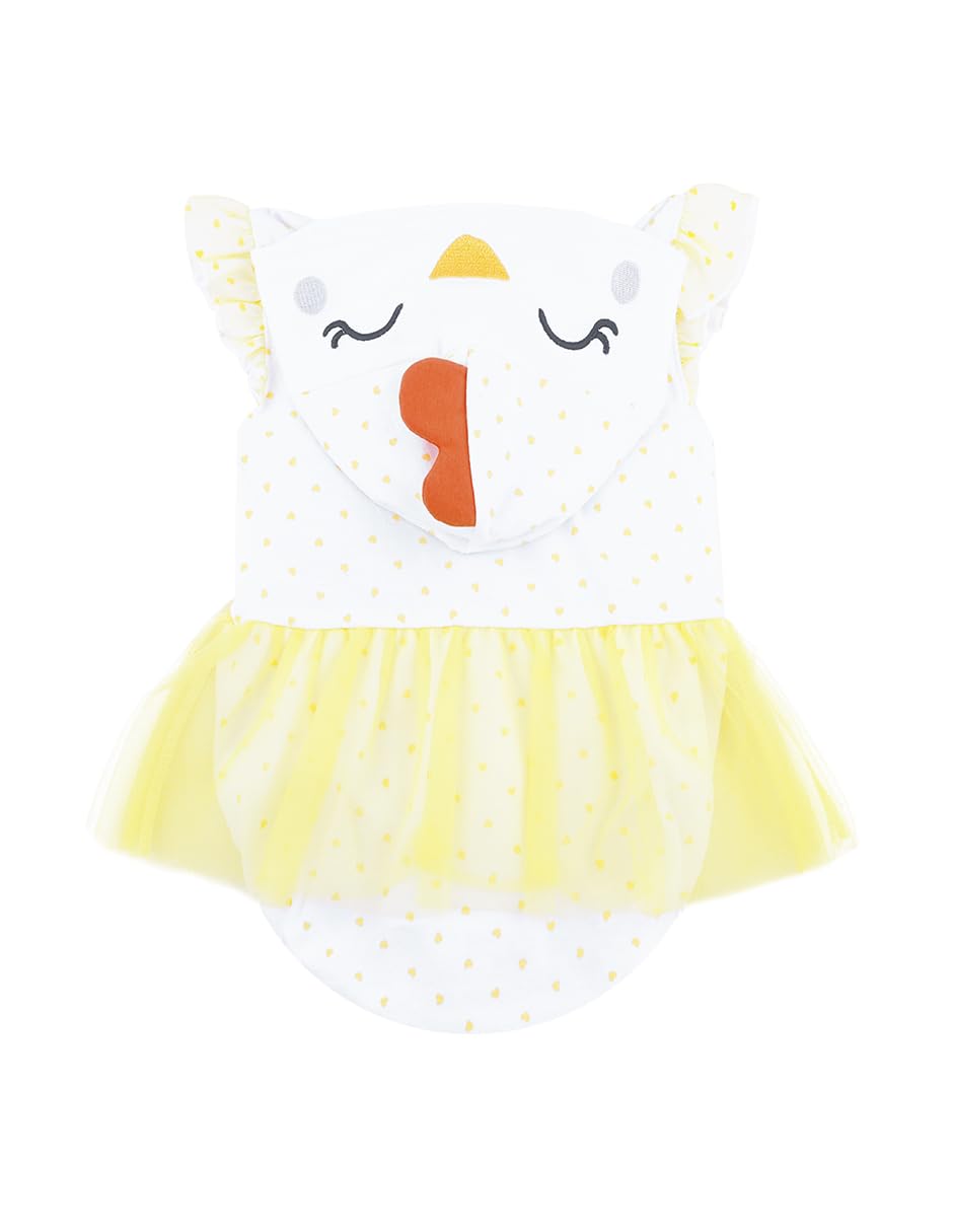 Baby Creysi Body Pollito para Bebé Niña Algodón Hipoalergénico