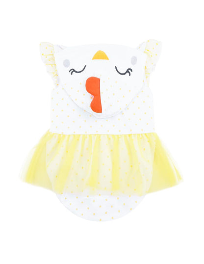 Baby Creysi Body Pollito para Bebé Niña Algodón Hipoalergénico