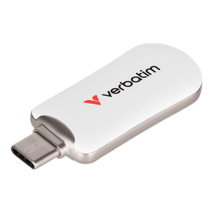 Verbatim Unidad Flash Plectra USB-C de 128 GB, Color Blanco