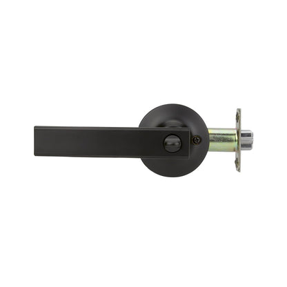 Phillips Manija Cipres Recámara Negro | Cerradura Tubular Anti Tarjeta | Acabado Negro Mate Premium | Puertas 35-45mm | Incluye Llaves y Garantía