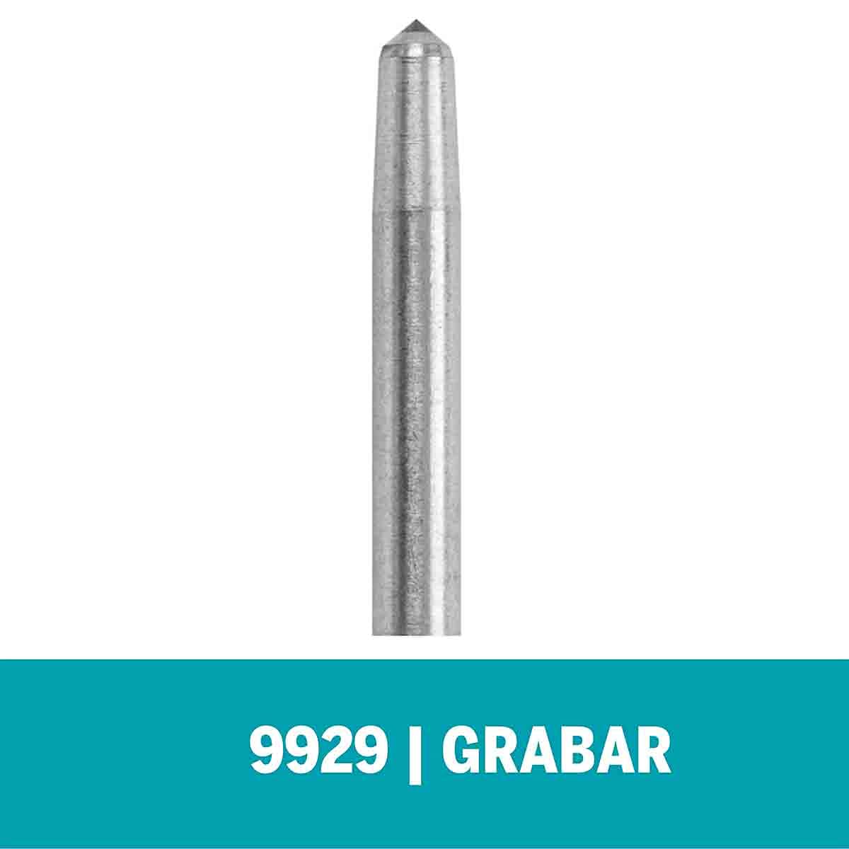 Dremel 9929 Punta Diamantada para Uso Continuo con Grabador