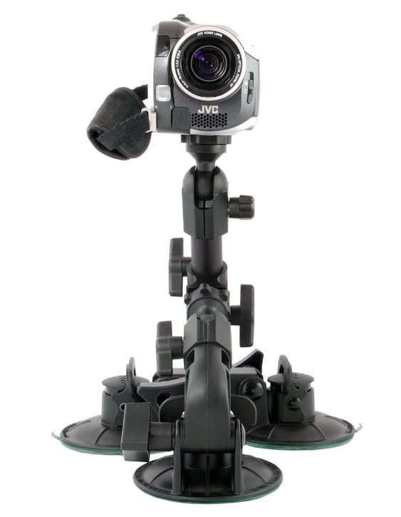 Delkin DDMNT-TRIPLE Fat Gecko Three-Arm Suction Mount (Black)