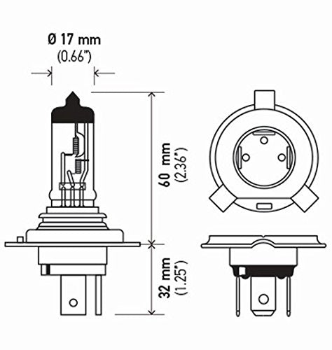 Hella 9003 2.0TB Kit de 2 Focos de Alto Rendimiento H4 2.0, Blanco Azulada