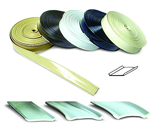 RV Designer - Inserto de Vinilo de 1 Pulgada de Ancho para caravanas - Moldura Flexible, Uso Exterior y moldura de Borde de Techo, Ideal para remolques de Viaje y campistas, Resistente, Rollo de 100