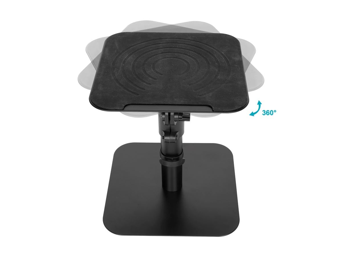 Monoprice - Soportes de Altavoz Independientes de computadora Ajustables con gestión de Cables, para estanterías Medianas/Grandes Altavoces de Monitor de Estudio