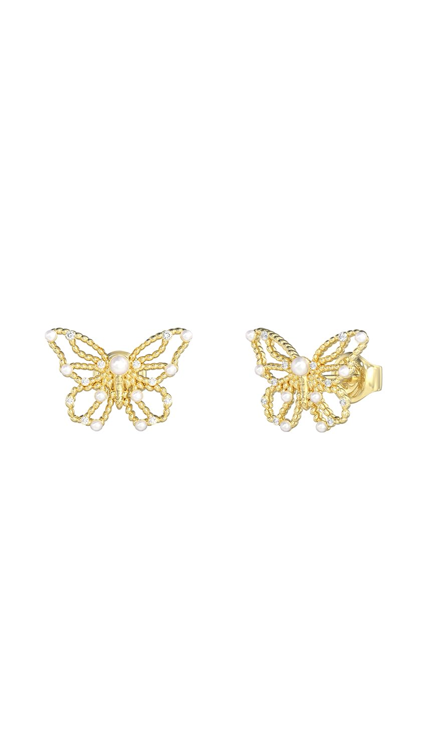 GUESS Aretes para Mujer BORBOLETA color Dorado