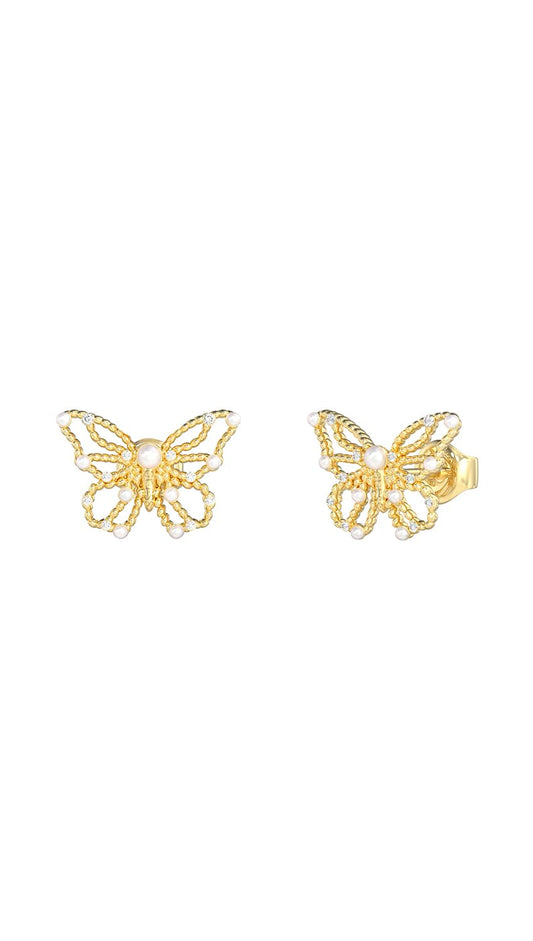 GUESS Aretes para Mujer BORBOLETA color Dorado