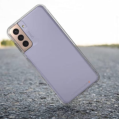 Gear4 ZAGG Crystal Palace - Funda con Material de protección contra Impactos más Claro, Delgado y avanzado del Mundo [D3O Crystalex, Hecha para Samsung Galaxy S21+ 5G, Transparente (702007306)