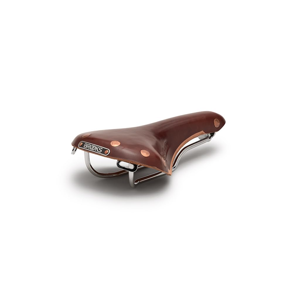 Brooks England Swift Bicycle Saddle - Marrón envejecido-cromo