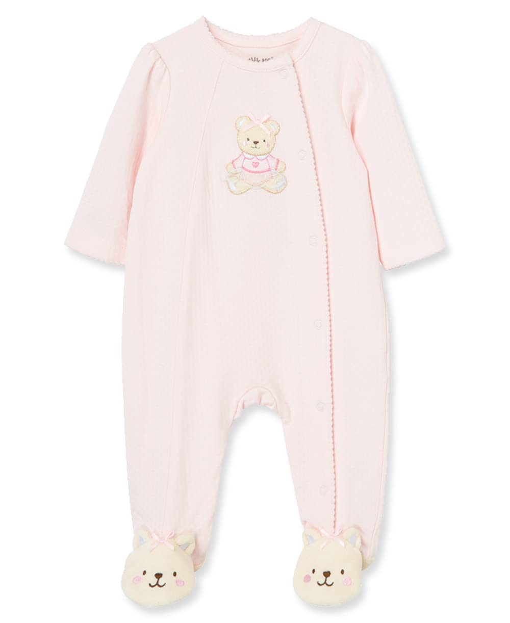 Little Me Pijama de Pie de Algodón para Bebé Niña - Prematuro - Light Pink Pattern