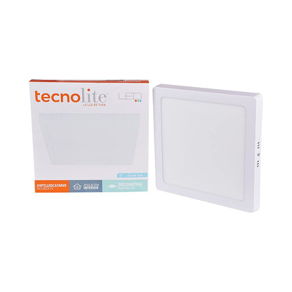 Tecnolite Lampara Sobre poner techo Blanco 24W Luz día 24PTLLEDC65MVB