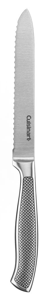 Cuisinart Graphix Collection Cuchillos de Cocina Acero Inoxidable - Cuchillo utilitario dentado de 5 pulgadas - Set