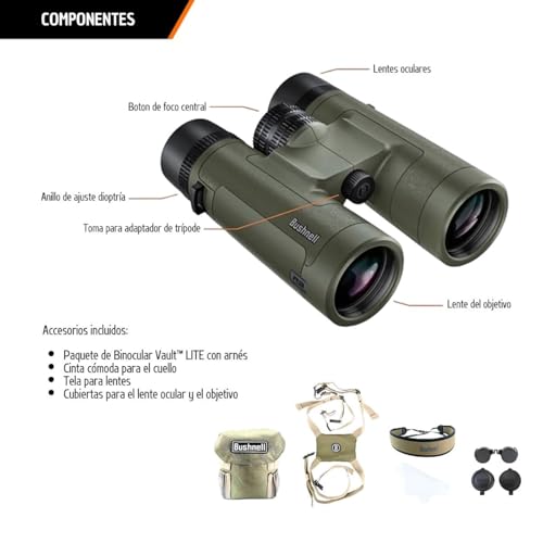 Bushnell Binoculares R3 10x42 mm Prisma Roof FMC HD Exo Barrier Impermeables IPX7