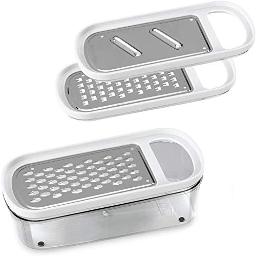 Metaltex 199710 Ralladores (3) Inox con recipiente ABS