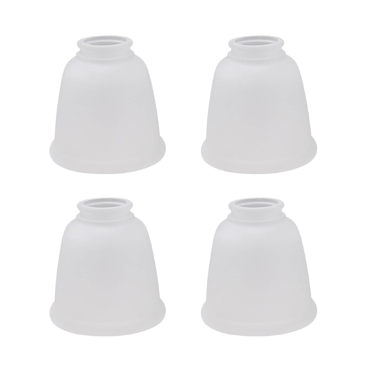 Aspen Creative 23045 - visualización esmerilada con forma de campana, tamaño ajustable de 5,7 cm de alto x 11,43 cm de diámetro, 4 unidades de vidrio de repuesto