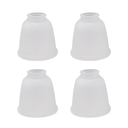 Aspen Creative 23045 - visualización esmerilada con forma de campana, tamaño ajustable de 5,7 cm de alto x 11,43 cm de diámetro, 4 unidades de vidrio de repuesto