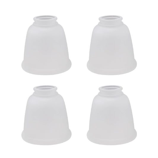 Aspen Creative 23045 - visualización esmerilada con forma de campana, tamaño ajustable de 5,7 cm de alto x 11,43 cm de diámetro, 4 unidades de vidrio de repuesto