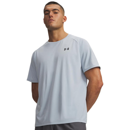 Under Armour Playera de Entrenamiento Cuello V para Hombre - G Alto - Gris