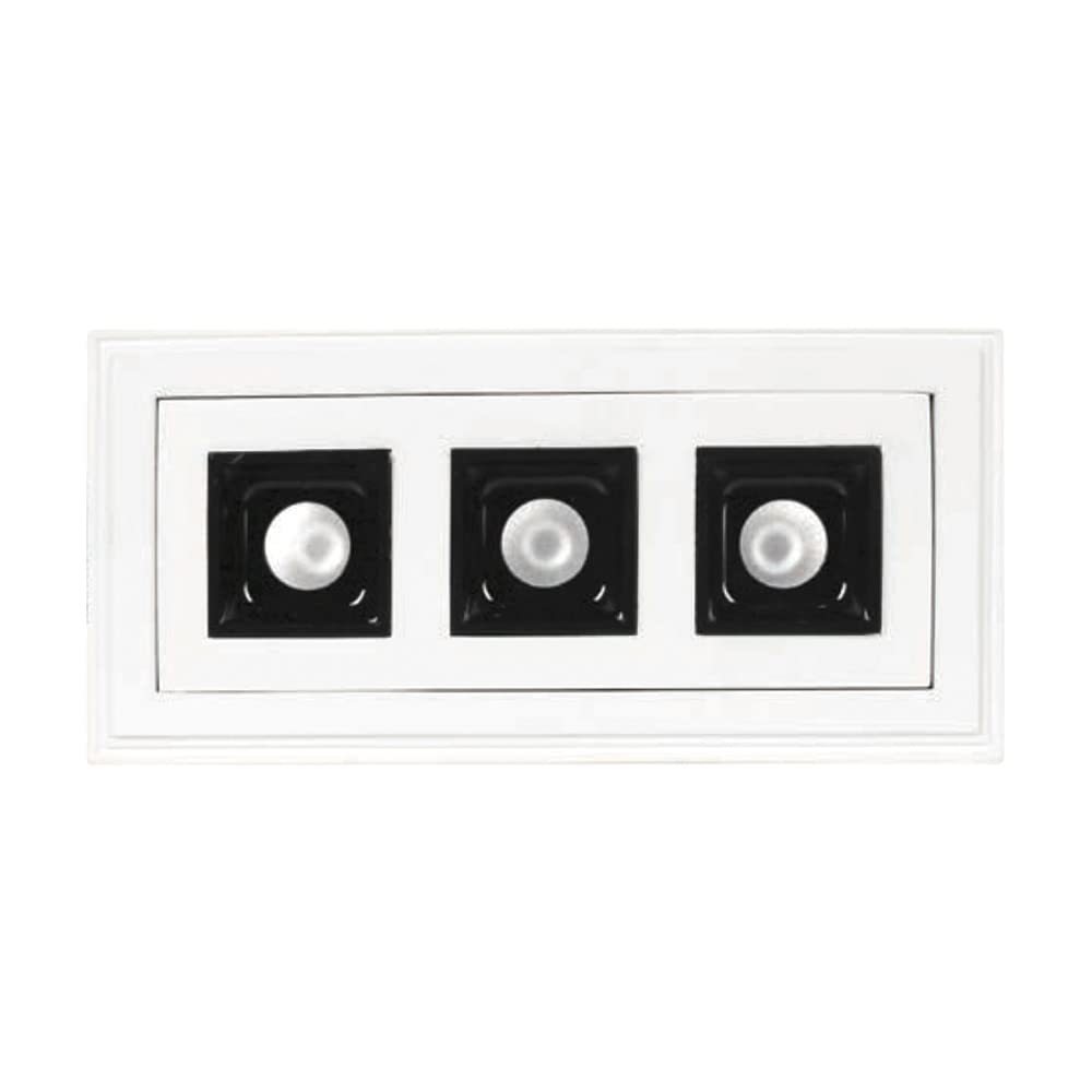 Tecnolite Lámpara Downlight LED Empotrable de Yeso, Sin Marco, 17.5 W, Luz Suave Cálida, LED integrado