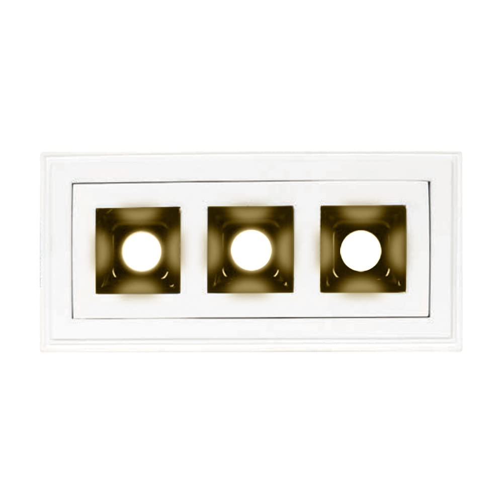 Tecnolite Lámpara Downlight LED Empotrable de Yeso, Sin Marco, 17.5 W, Luz Suave Cálida, LED integrado