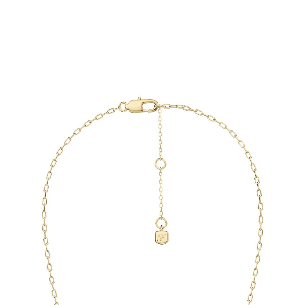Collar Sutton By The Sea de Fossil para mujer con conchas de latón en tono dorado JA7317710