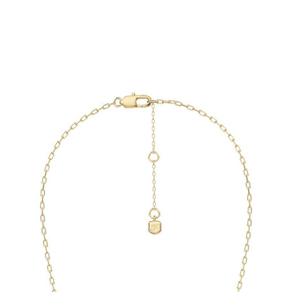 Collar Sutton By The Sea de Fossil para mujer con conchas de latón en tono dorado JA7317710