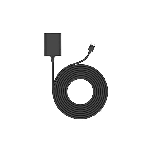Adaptador de corriente para interiores y exteriores USB-C para cámaras Ring Stick Up Cam Pro, Spotlight Cam Plus y Spotlight Cam Pro - Negro