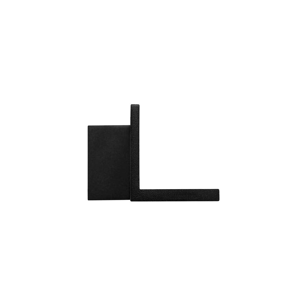 Illux de México Lámpara de pared LED, diseño moderno, aluminio, luz cálida (2700 K), ideal en salas, recepciones, ML-4605.N, Negro
