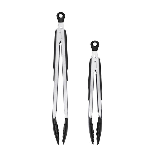 OXO Good Grips - Juego de pinzas de 2 piezas con cabezales de nailon