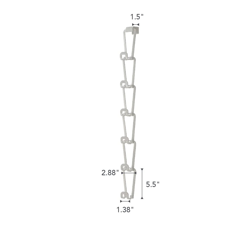 Yamazaki Home 6510 - Organizador para Colgar en el clóset, tamaño único, Color Blanco