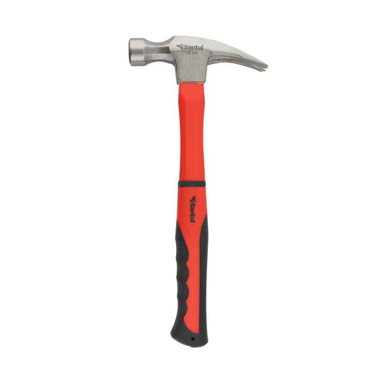 Santul 7046 Martillo, 16 Oz, Uña Curva, Mango de Fibra de Vidrio