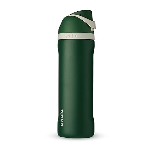 Owala Harry Potter FreeSip - Botella de agua aislada de acero inoxidable con popote, botella de agua deportiva sin BPA, ideal para viajes, 24 onzas, Slytherin