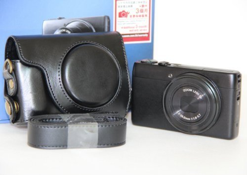 MegaGear "Ever Ready" Protective Black Leather Camera Case, Bag for Canon Power Shot S120