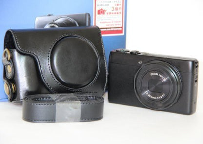 MegaGear "Ever Ready" Protective Black Leather Camera Case, Bag for Canon Power Shot S120