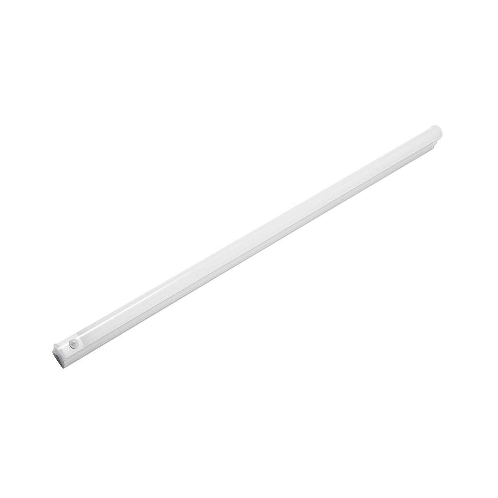 Illux de México – TL-1507.B27SENS – Regleta LED 60cm. con sensor de movimiento. Luz cálida. Lámpara closet. Lámpara armario. Se sobrepone en cualquier superficie fácilmente, Blanco, 60 cm