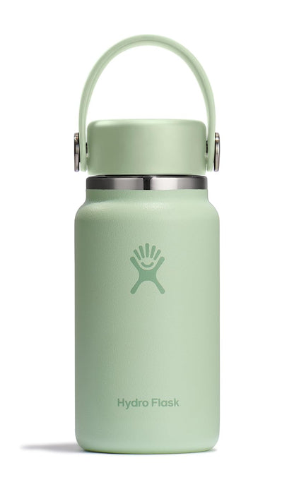 Hydro Flask - Mini frasco aislado a prueba de fugas para bolso o bolsillo en color verde aloe de 6.7 onzas