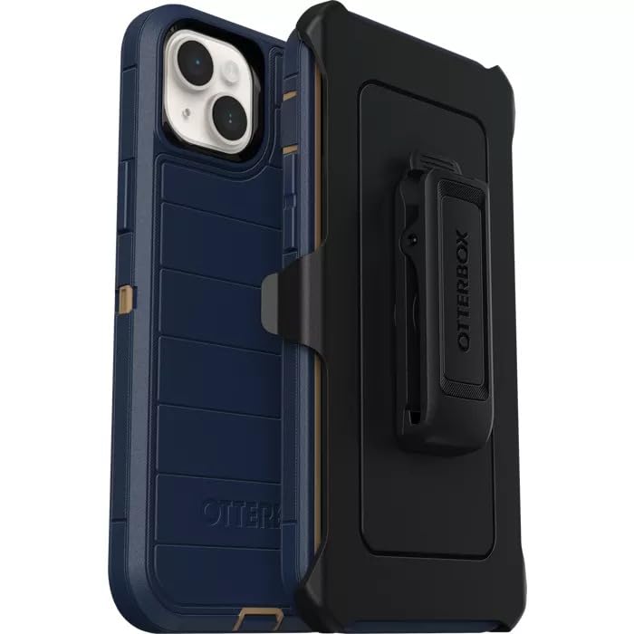 OtterBox DEFENDER SERIES SCREENLESS EDITION para iPhone 14 Plus - BLUE SUEDE SHOES (Azul)