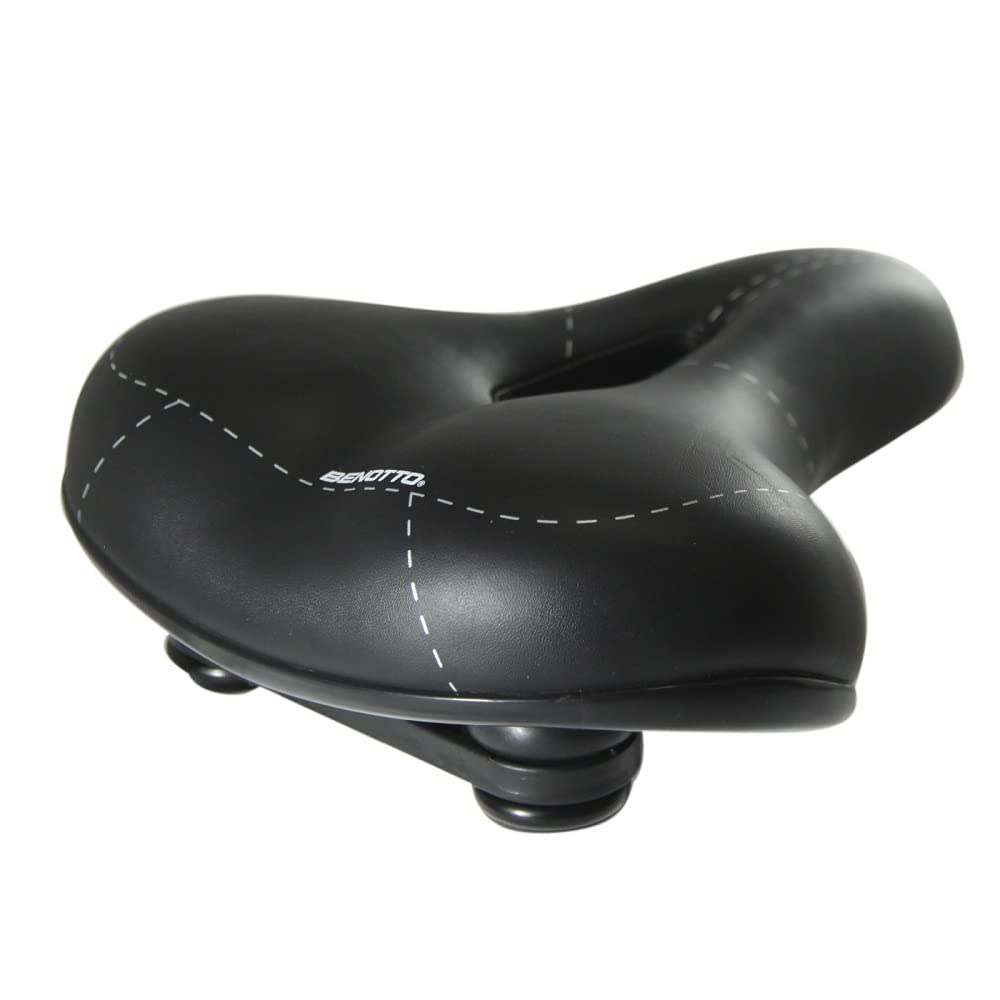 Benotto Asiento Urbano con Canal Antiprostático Negro con Broche AT-6027A2
