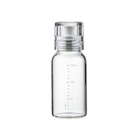 HARIO DBSN-150-PGR - Botella de aderezo, delgada, 5.5 fl oz (150 ml), se puede utilizar con agua caliente, gris pálido