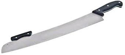 American METALCRAFT, Inc. American Metalcraft PPK17 - Cuchillo para pizza de acero inoxidable con doble asa, hoja de 18 pulgadas, color plateado