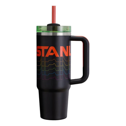 Stanley Quencher FlowState 887 ml Termo con Popote, Acero Inoxidable - Black Reverb