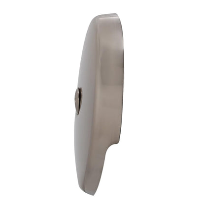 Westbrass Juego de molduras de rosca gruesa con placa frontal de desbordamiento de 1 agujero, níquel satinado, R93-07