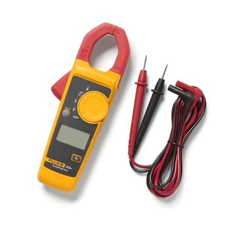 Fluke Multimetro de Gancho Pinza Amperimétrica 302+ Profesional 400 A CA Compacta Precisa Segura (Valor Medio)
