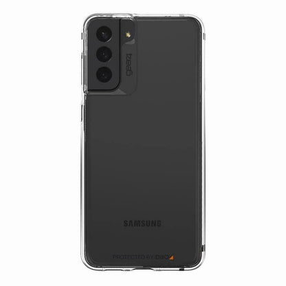 Gear4 ZAGG Crystal Palace - Funda con Material de protección contra Impactos más Claro, Delgado y avanzado del Mundo [D3O Crystalex, Hecha para Samsung Galaxy S21+ 5G, Transparente (702007306)